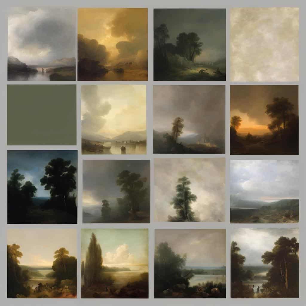 Ρομαντικά τοπία και έργα τέχνης από διάσημους καλλιτέχνες με έμφαση στη φύση και τις ατμόσφαιρες, μέσα από ιστορικά έργα ζωγραφικής.